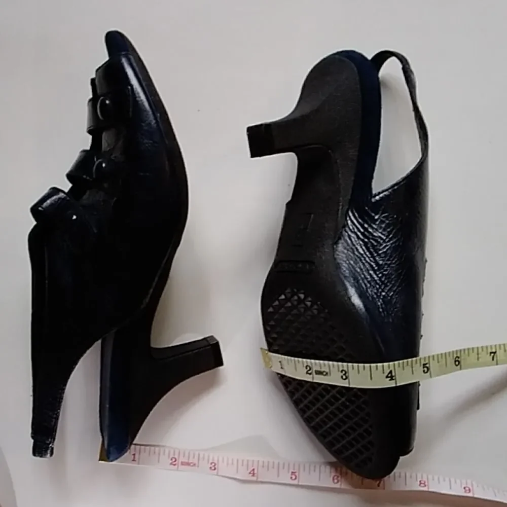 AEROSOLS LEATHER UPPER BALANCE BLACK WOMEN SHOES SIZE 9M